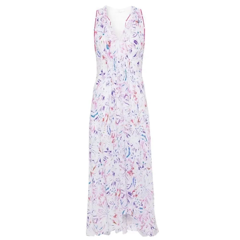 IRO Laini Light Print Floral-Print Midi Ddress NWT Size Small